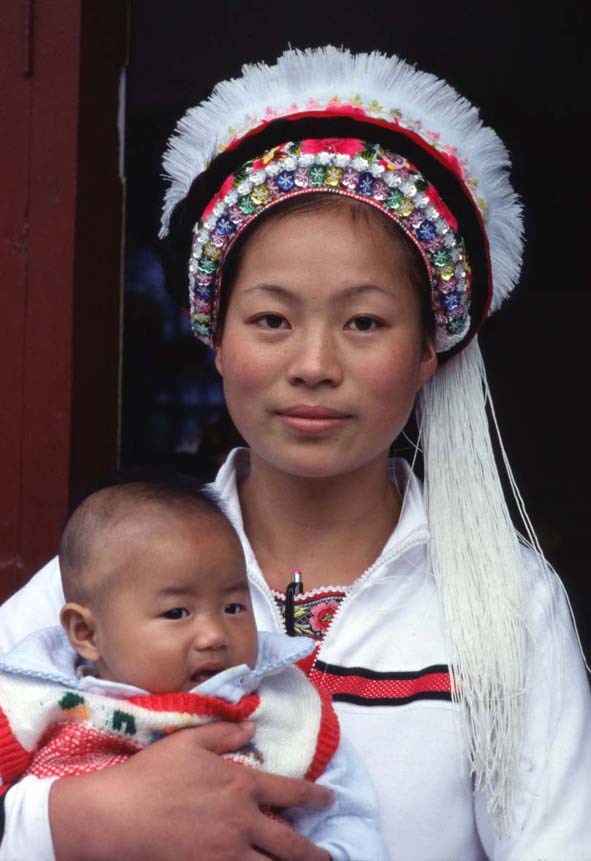 Bai-minoritet, Yunnan, SV Kina.
