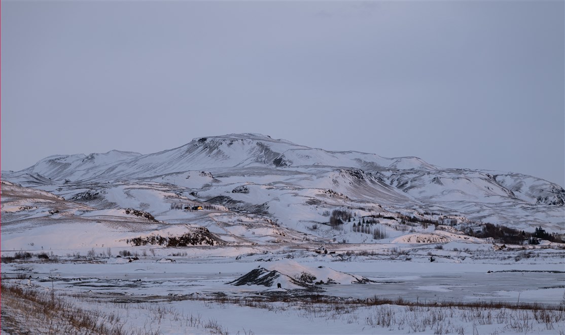 Vinterlandskab v. Flúðir